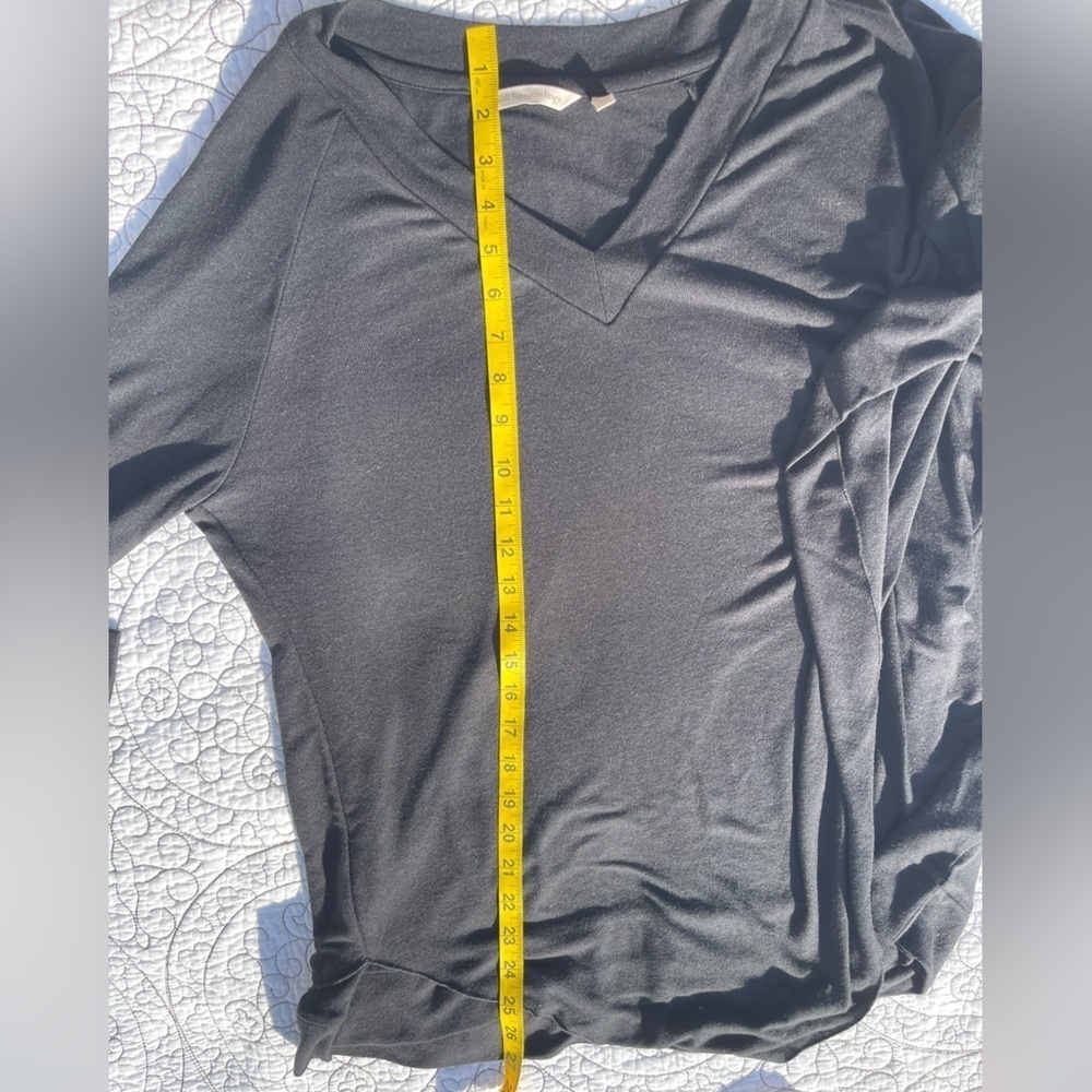 Soft Surroundings Solid Black Madeline Tunic Size… - image 8